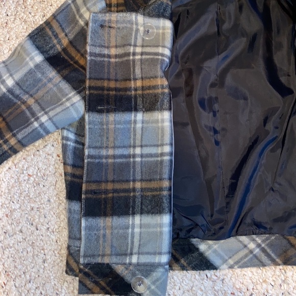 Worthington Double Breasted Plaid Cropped Jacket Size Large - Picture 9 of 16